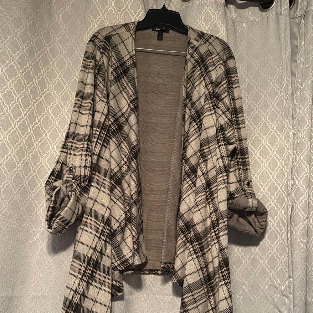 Torrid Plaid Open Front Cardigan